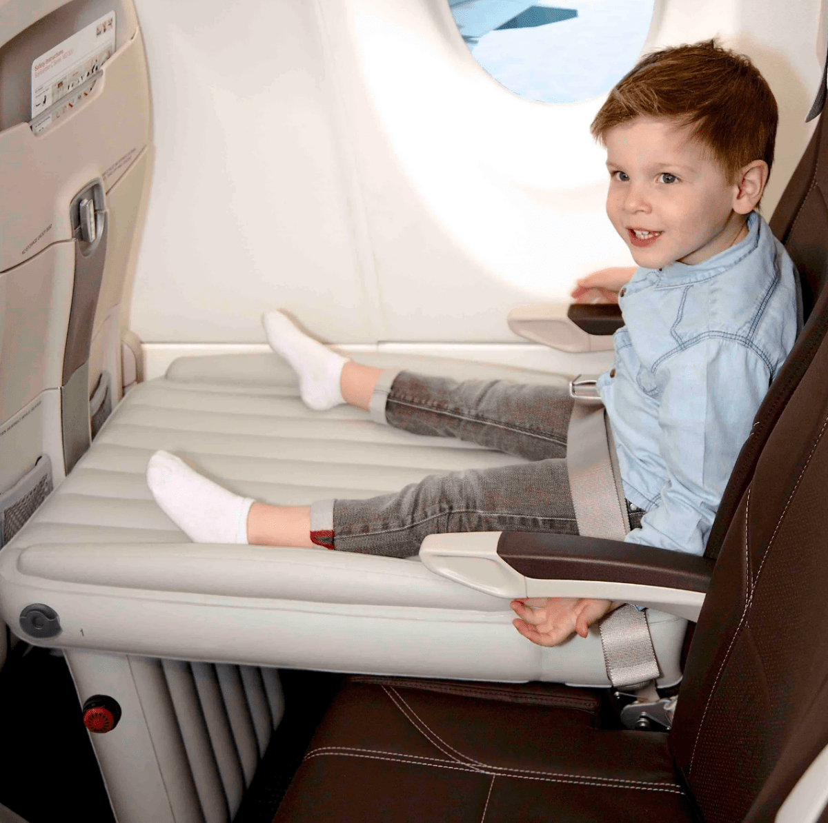 SkyComfort – Inflatable Airplane Seat Bed for Toddlers for Comfortable Travel 0