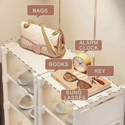 Space-Saving Shoe Rack - Stackable shoe rack for corners and small spaces 2