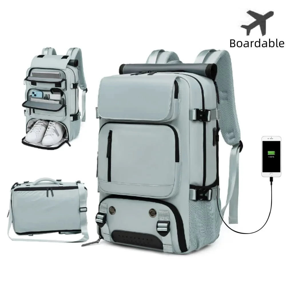TRAVELMAX Pack - Large waterproof travel backpack with USB port 1