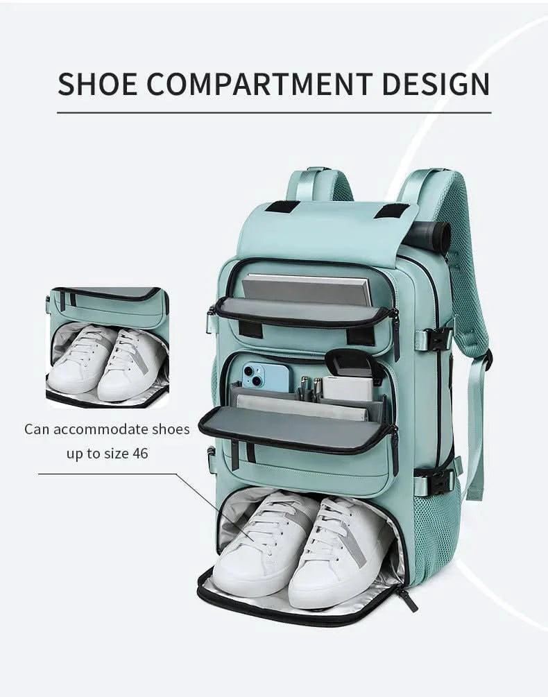 TRAVELMAX Pack - Large waterproof travel backpack with USB port 3