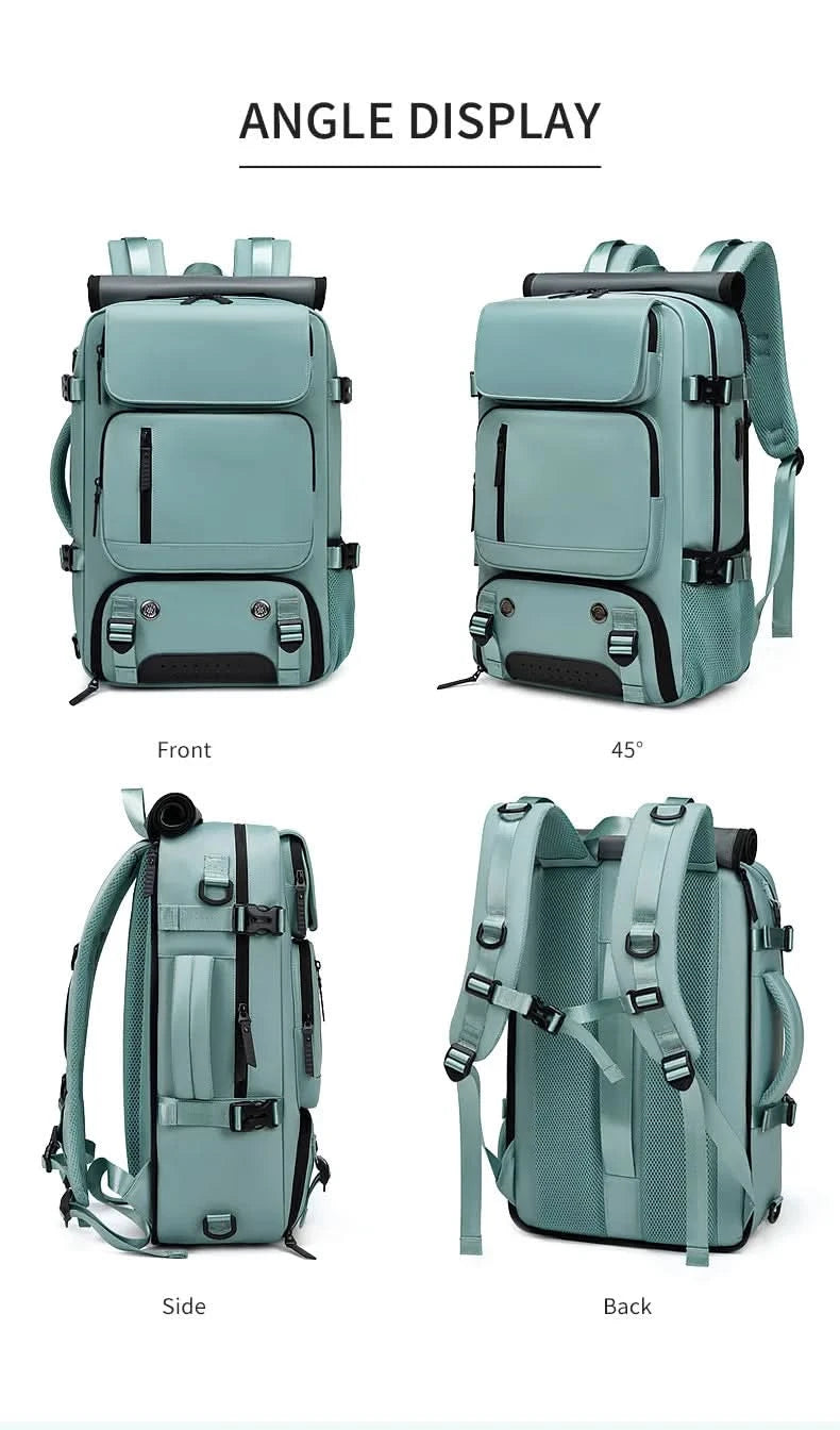TRAVELMAX Pack - Large waterproof travel backpack with USB port 6