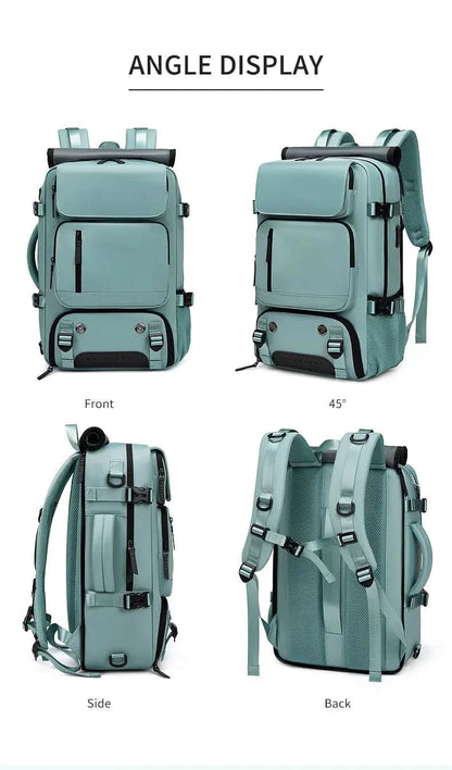 TRAVELMAX Pack - Large waterproof travel backpack with USB port 6