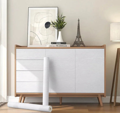 URBANDESIGN – Black peel-and-stick wallpaper in wood look for modern interior upgrades 7