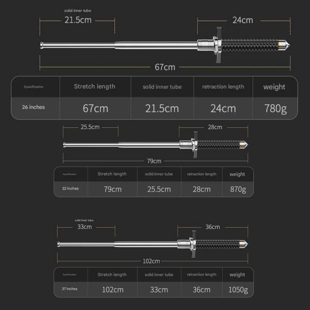 UrbanGuard Pro – Adjustable Hiking Stick with Non-Slip Grip, Durable Design & Discreet Safety Feature 2