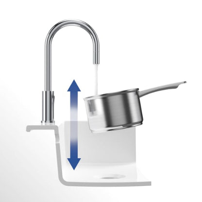 Villeroy & Boch - Umbrella Flex - Keukenkraan - Gepolijst roestvrij staal - 389mm uitloophoogte