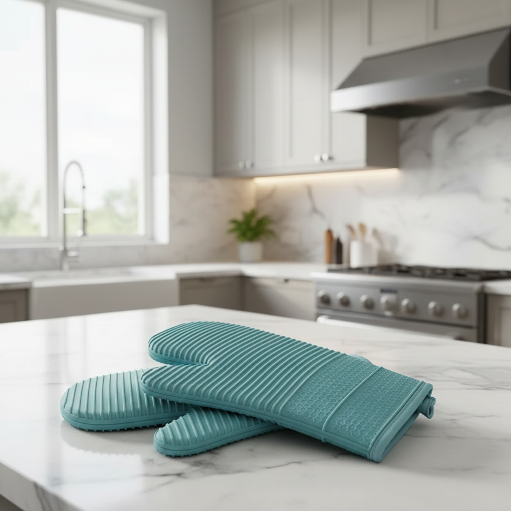 HEATSAFE – Non-slip silicone oven gloves for maximum heat protection